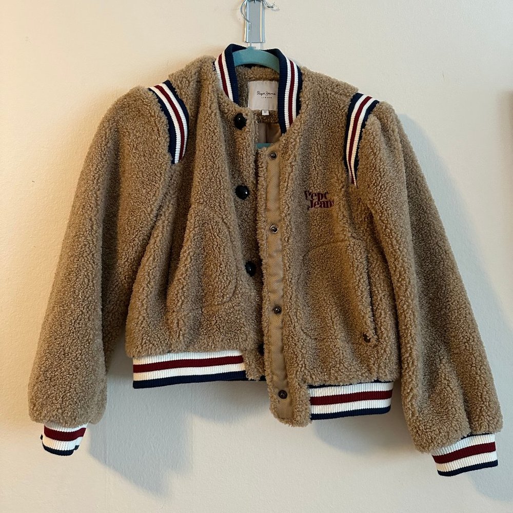 PEPE JEANS Kids Ariana Teen Sherpa Jacket Overcoat